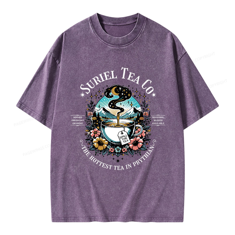 Pagewings Suriel Tea Co Unisex Washed T-shirt