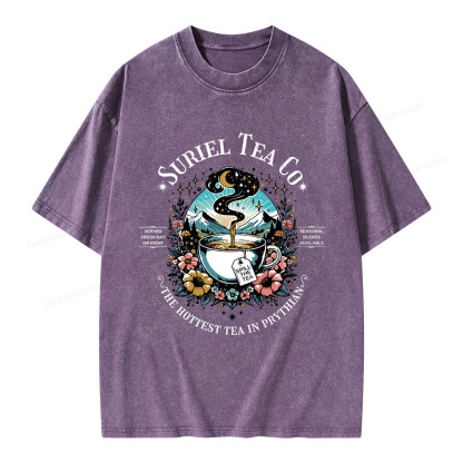 Pagewings Suriel Tea Co Unisex Washed T-shirt