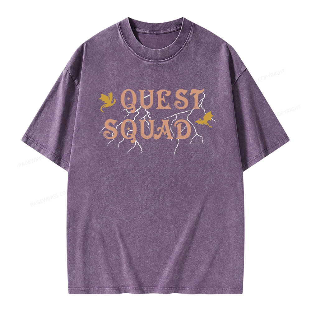 Pagewings Quest Squad Unisex Washed T-shirt