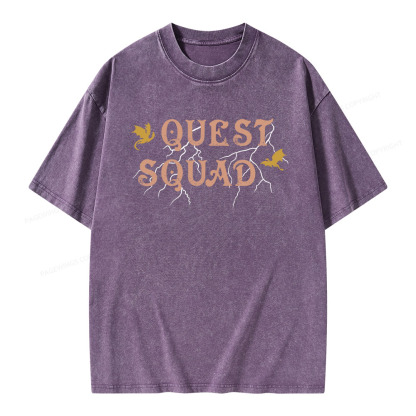 Pagewings Quest Squad Unisex Washed T-shirt