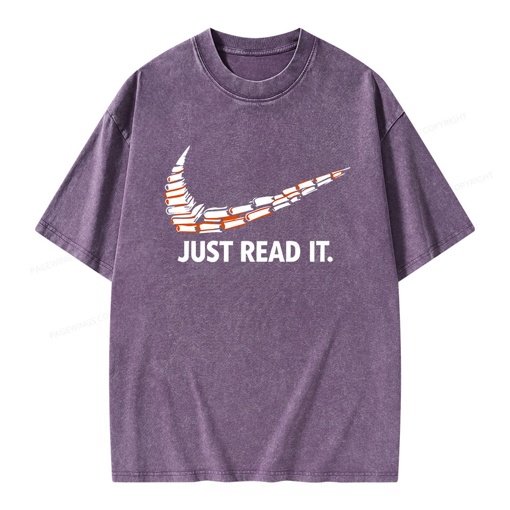 Pagewings Just Read It And Feel Deeply Unisex Washed T-shirt