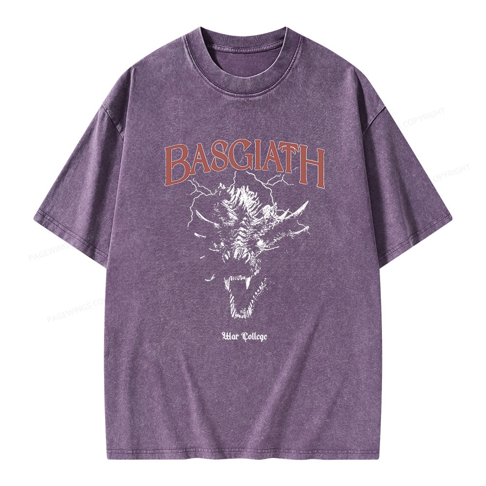 Pagewings Basgiath war college Unisex Washed T-shirt