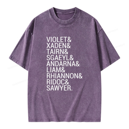 Pagewings Fourth Wing Squad Unisex Washed T-shirt