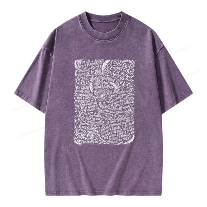 Pagewings Pride and Prejudice Unisex Washed T-shirt