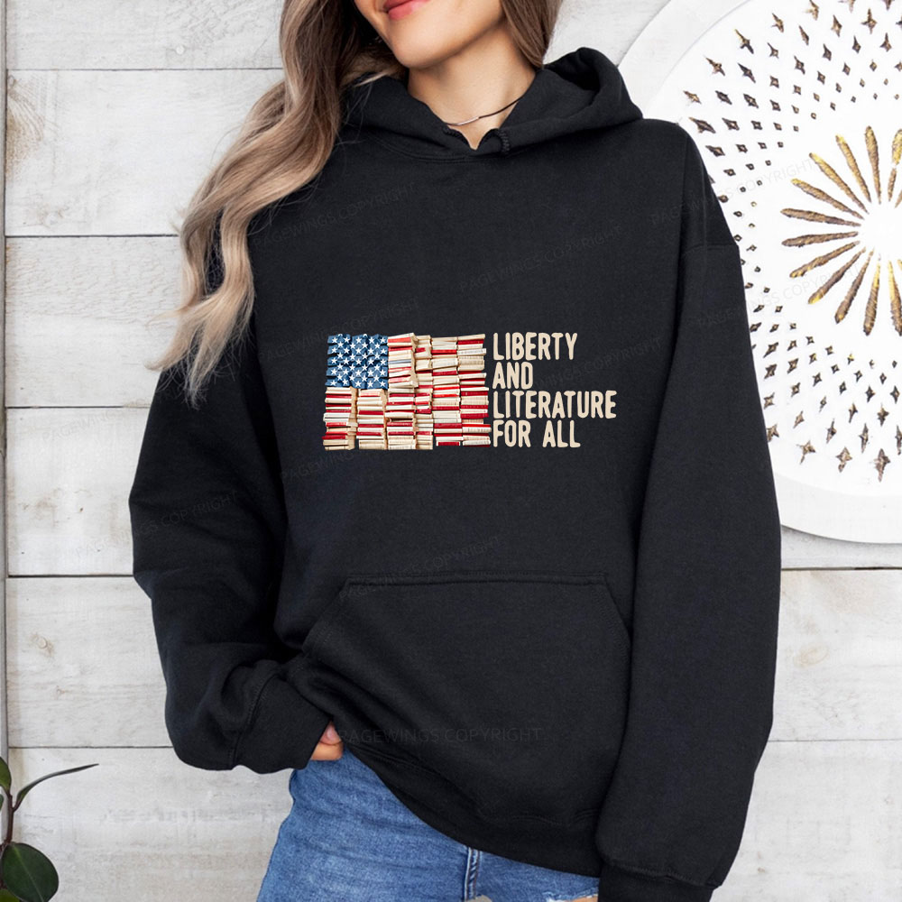 Pagewings Liberty And Literature For All Unisex Classic Hoodie