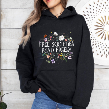 Pagewings Free Societies Read Freely Unisex Classic Hoodie