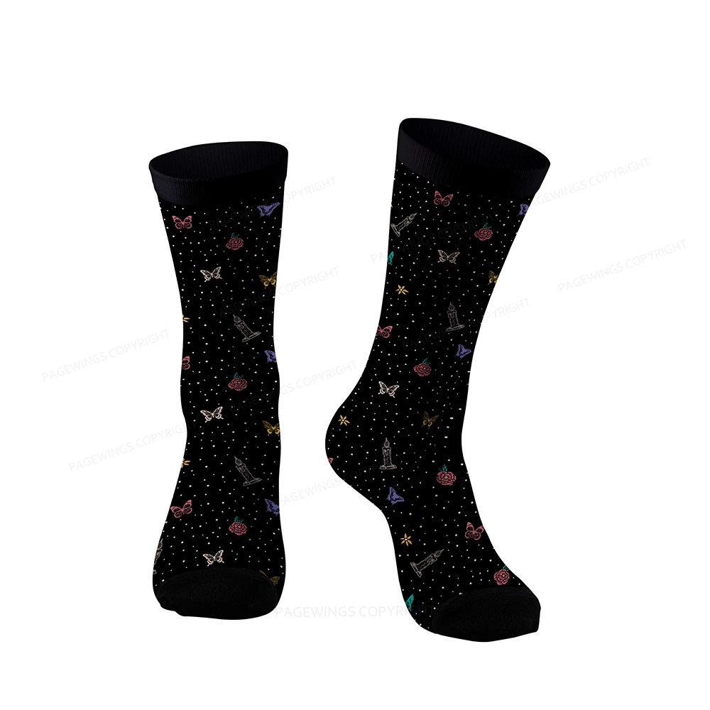 Pagewings Read Banned Book Floral Socks