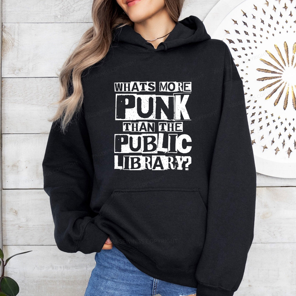 Pagewings What‘s More Punk Than the Public Library Unisex Classic Hoodie