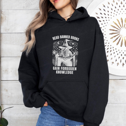 Pagewings Read Banned Books Gain Forbidden Knowledge Unisex Classic Hoodie