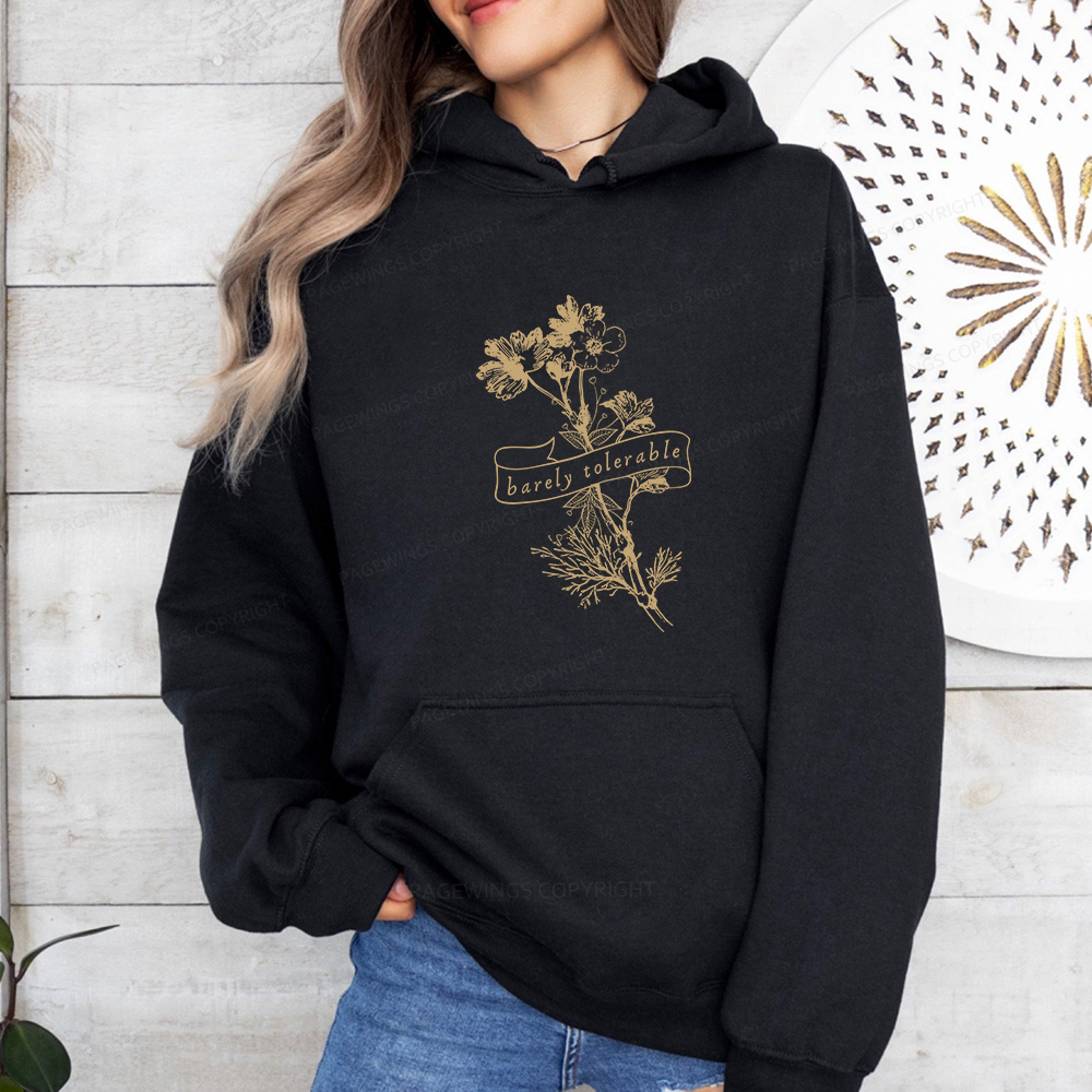 Pagewings Barely Tolerable Unisex Classic Hoodie