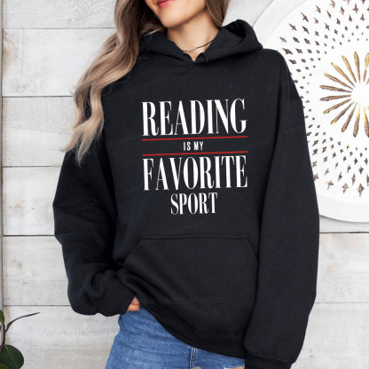 Pagewings Reading Is My Favorite Sport Unisex Classic Hoodie