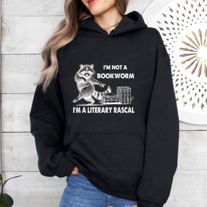 Pagewings I'm Not A Bookworm I'm A Literary Rascal Unisex Classic Hoodie