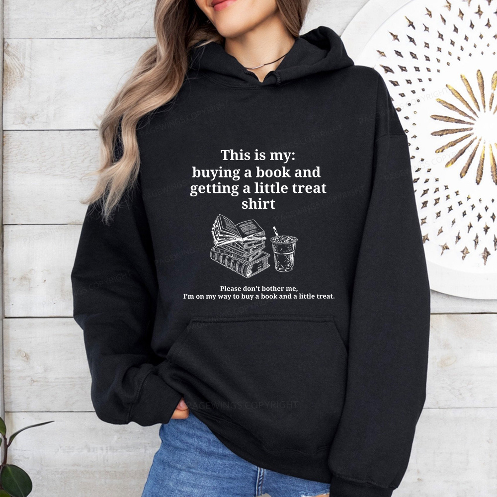 Pagewings Buying A Book And Getting A Little Treat Unisex Classic Hoodie