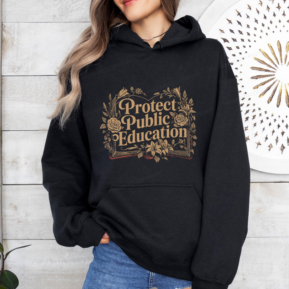 Pagewings Protect Public Education Unisex Classic Hoodie