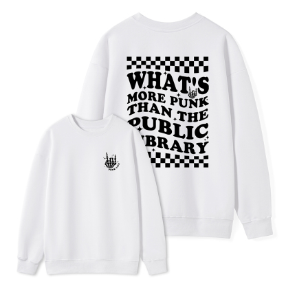 Pagewings punk the public library Unisex Classic Sweatshirt