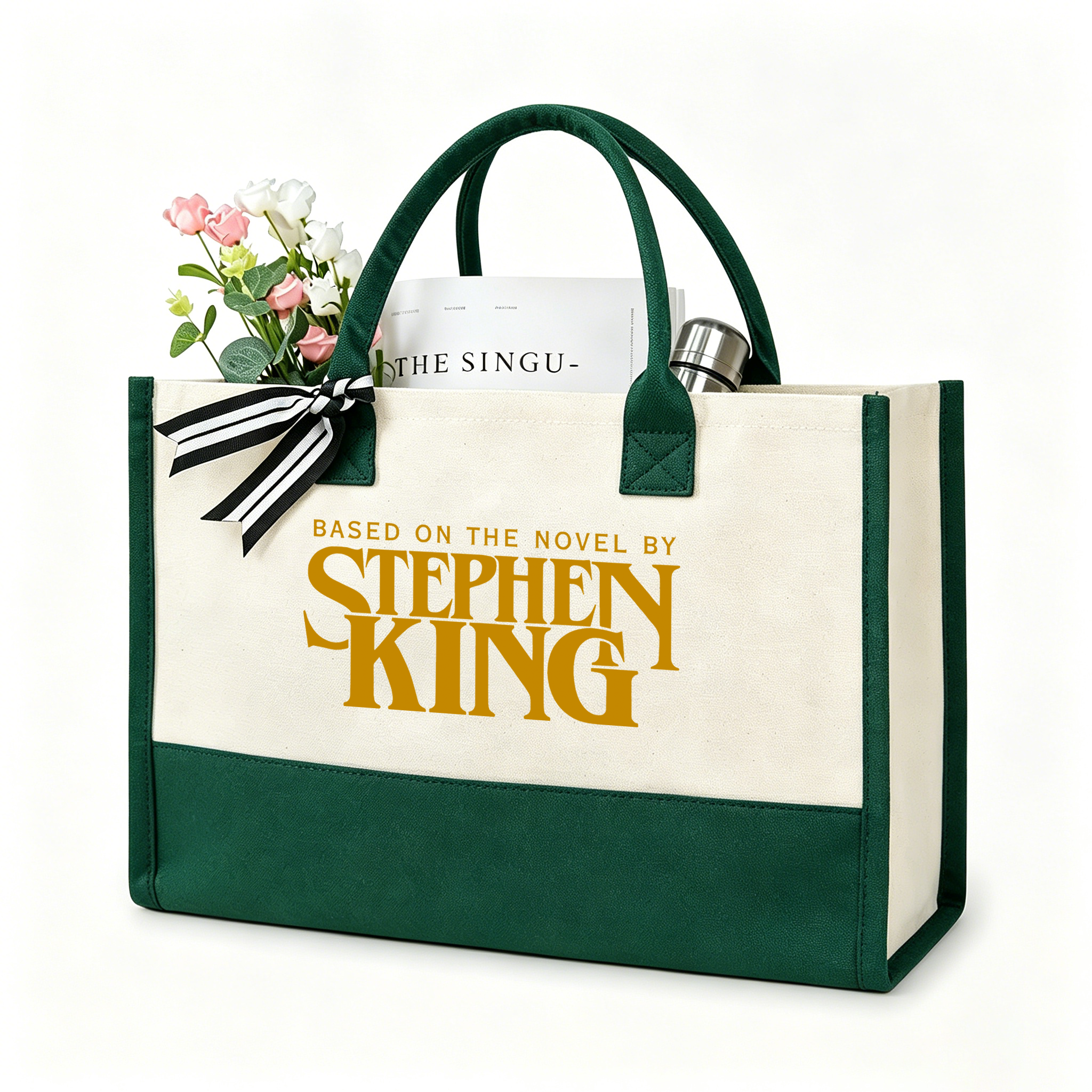 Pagewings Based On A Novel By Horror Writer12416 Large Tote Bag