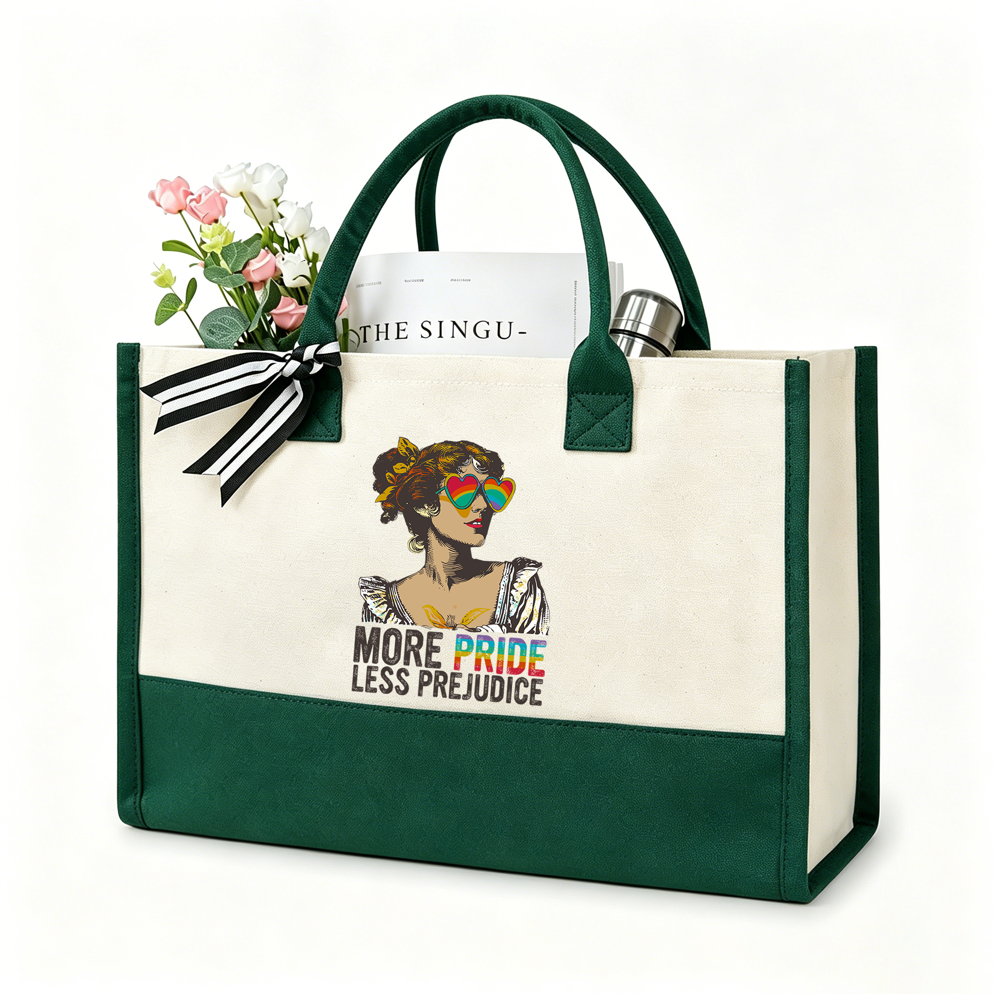Pagewings More Pride Less Prejudice11676 Large Tote Bag