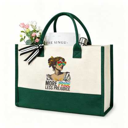 Pagewings More Pride Less Prejudice11676 Large Tote Bag