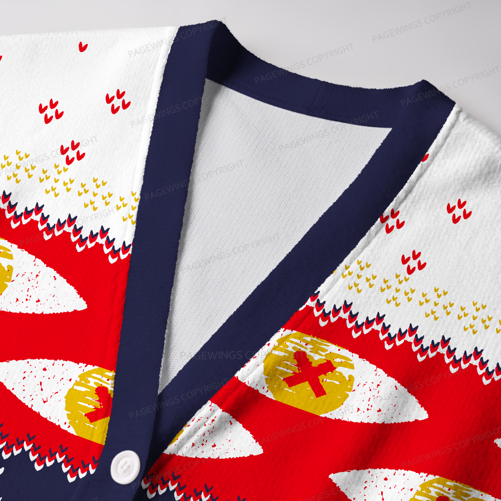 Pagewings Make Fiction Orwell Again Unisex Ugly Cardigan Sweaters