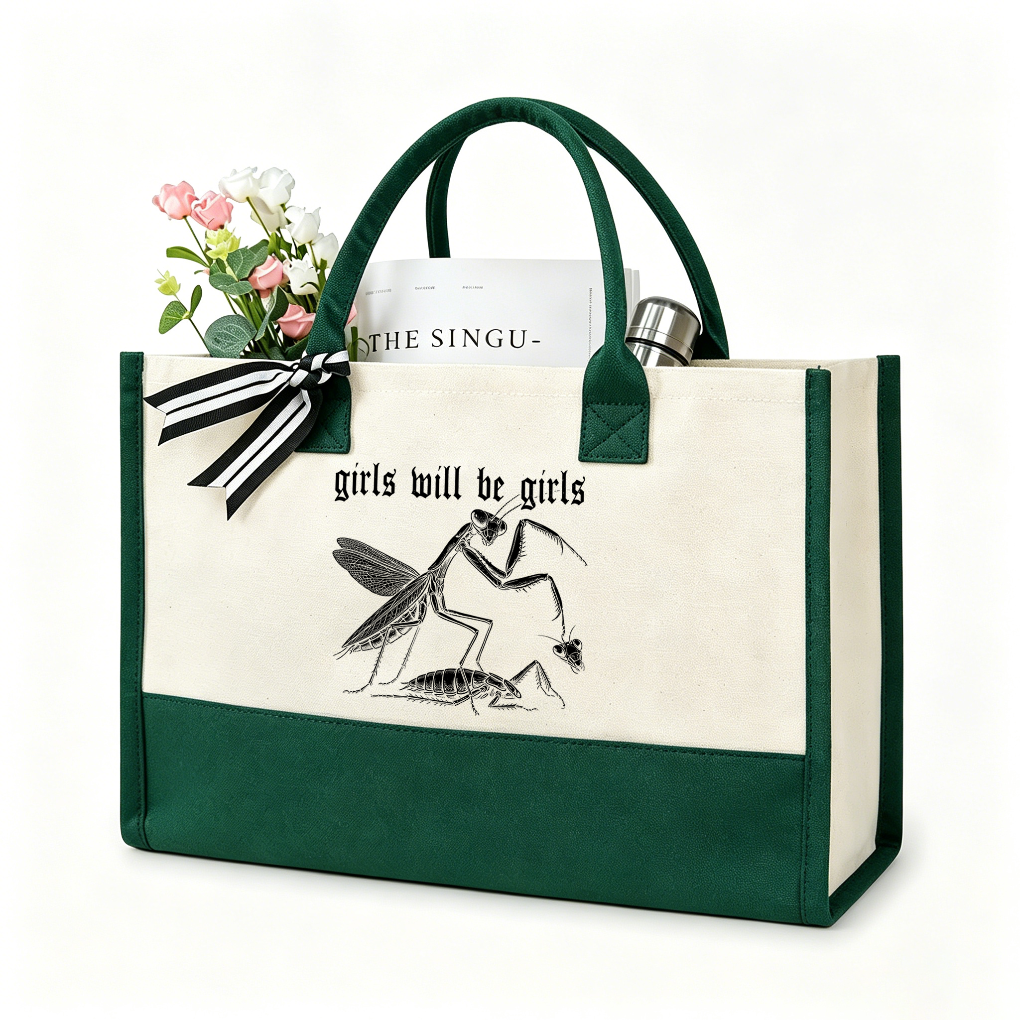 Pagewings Girls Will Be Girls Large Tote Bag