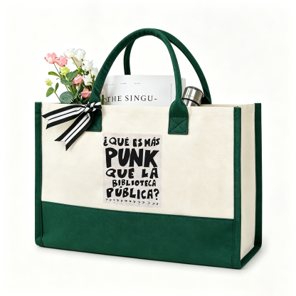 Pagewings What's More Punk Than The Public Library12662 Large Tote Bag