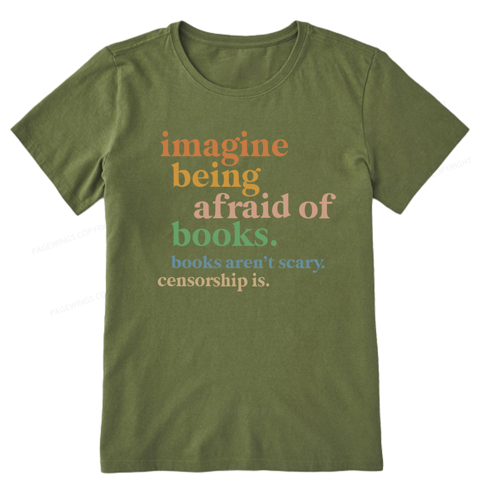 Pagewings Imagine Being Afraid Of Books Unisex Classic T-shirt