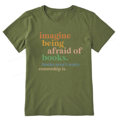 Pagewings Imagine Being Afraid Of Books Unisex Classic T-shirt
