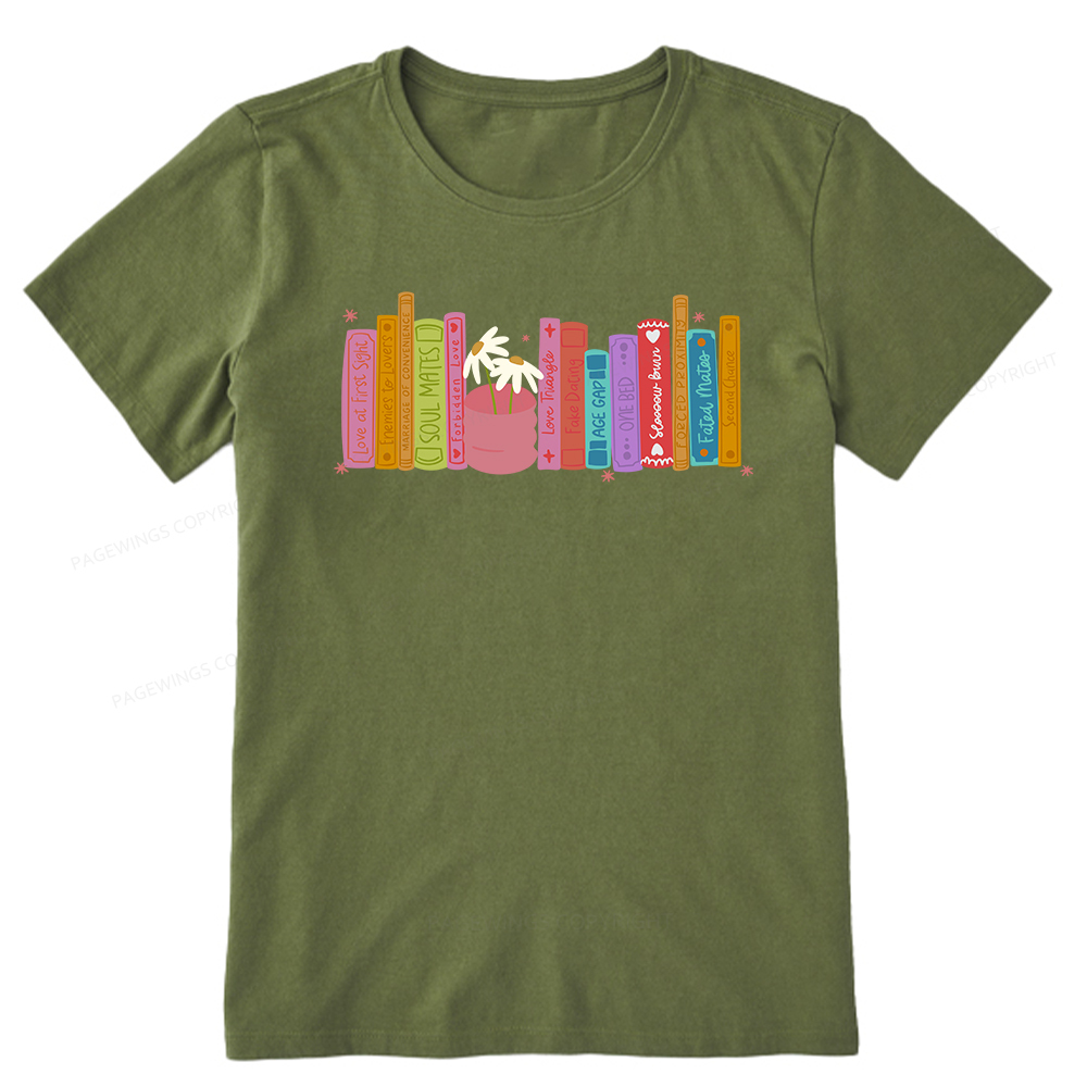 Pagewings Romance Book Tropes Unisex Classic T-shirt