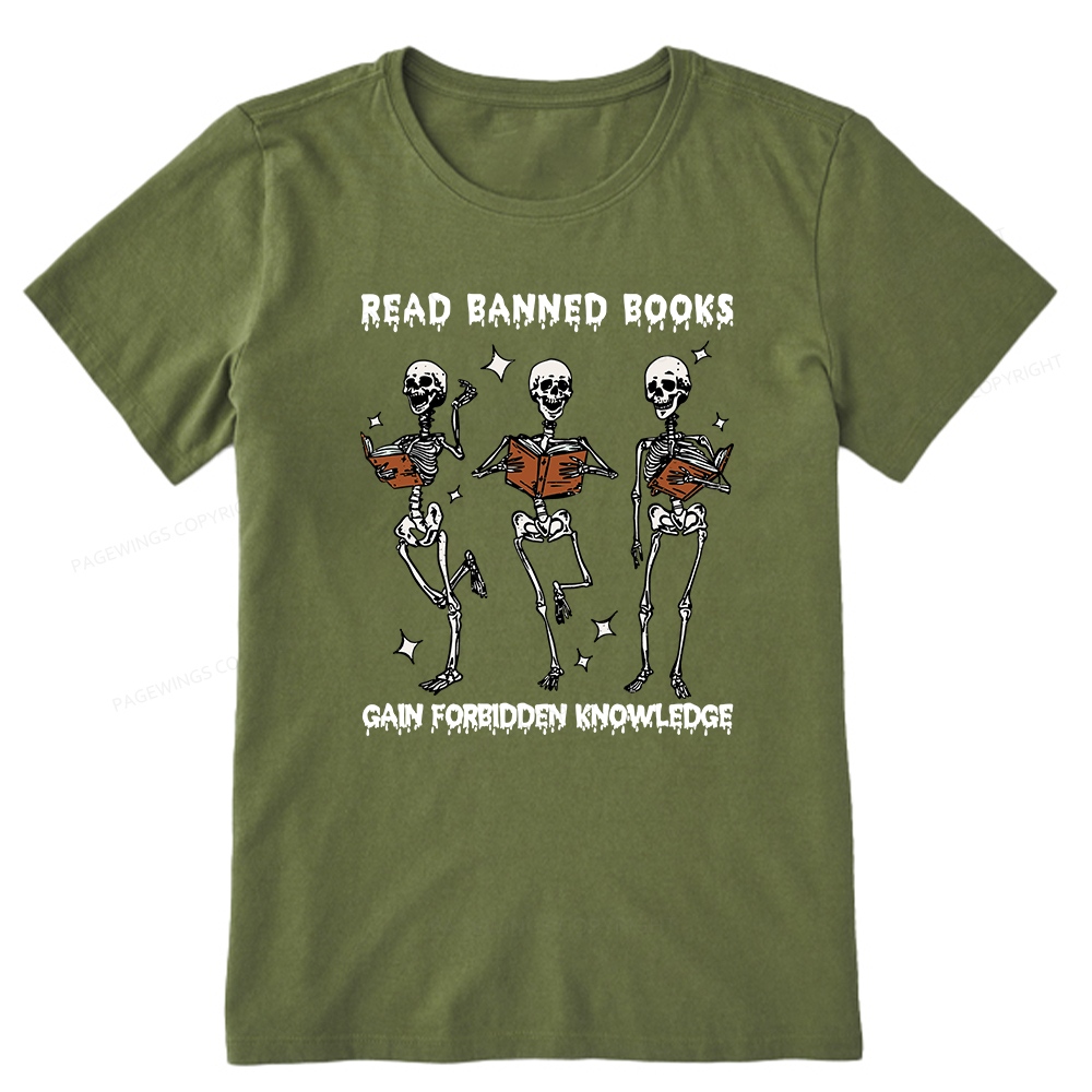 Pagewings Read Banned Books Gain Forbidden Knowledge Classic T-shirt