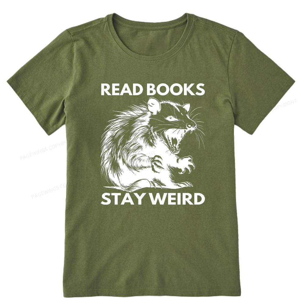 Pagewings Read Books Stay Weird Unisex Classic T-shirt