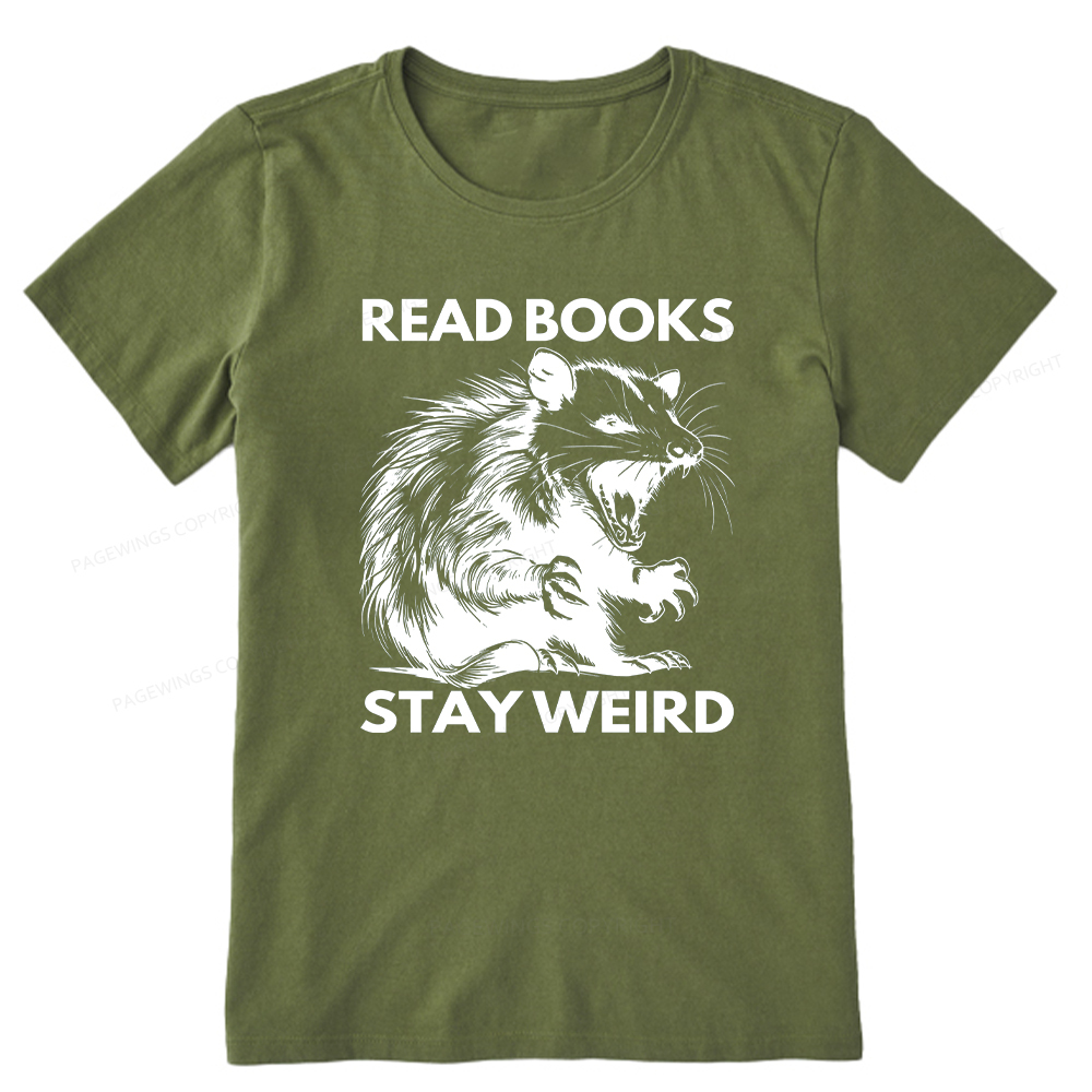 Pagewings Read Books Stay Weird Unisex Classic T-shirt