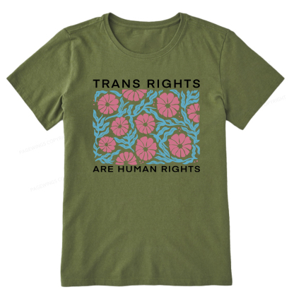 Pagewings Trans Rights Are Human Rights Unisex Classic T-shirt