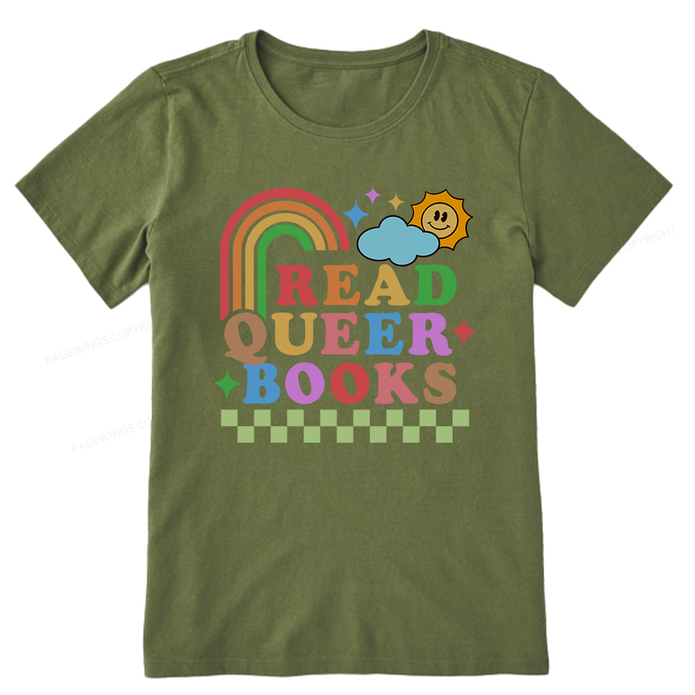 Pagewings Read Queer Books Unisex Classic T-shirt