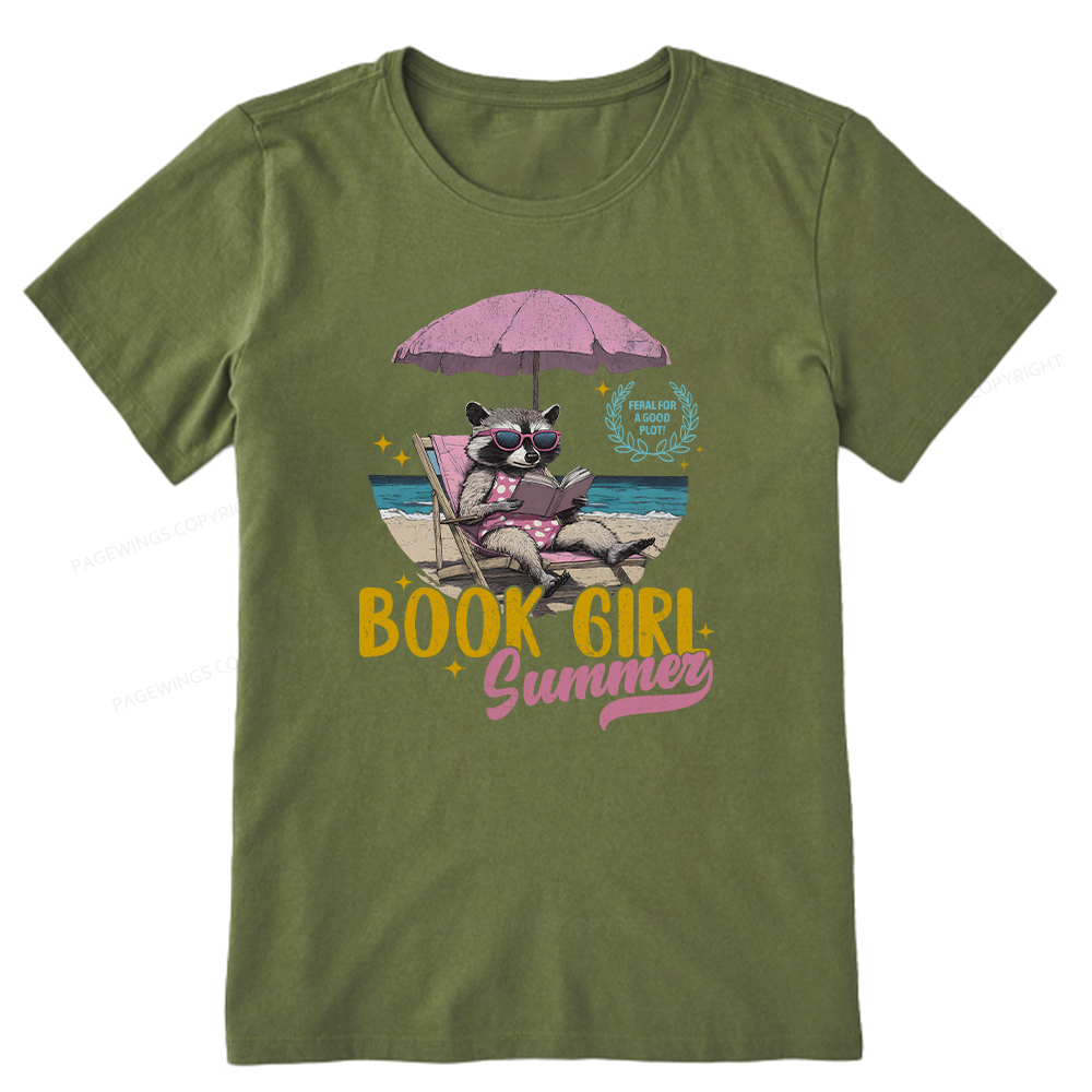 Pagewings Book Girl Summer Unisex Classic T-shirt