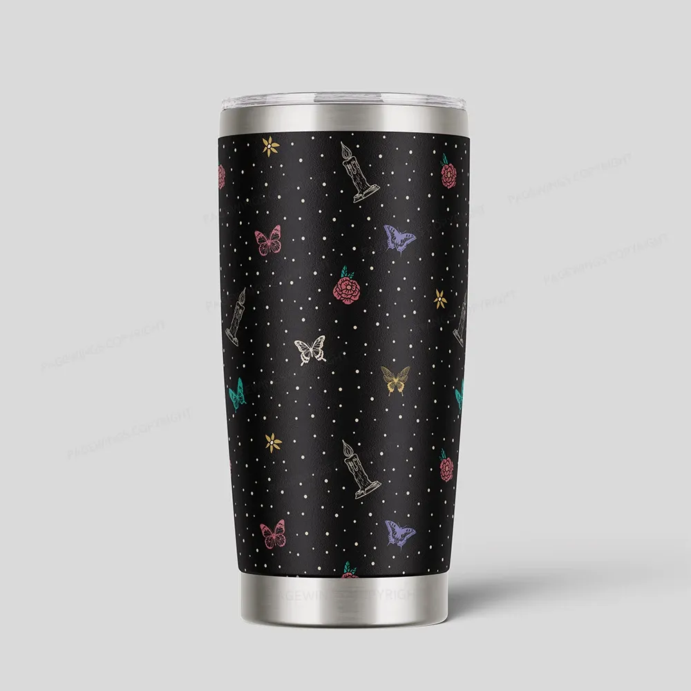 Pagewings Read Banned Book Floral Tumbler