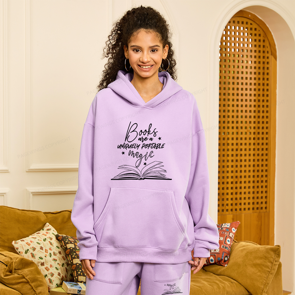 Pagewings Books Are A Uniquely Portable Magic Unisex Fleece Hoodie Set