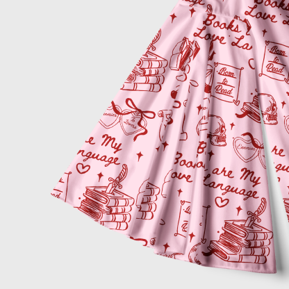 Pagewings Books Are My Love Language Bell Sleeve Dress