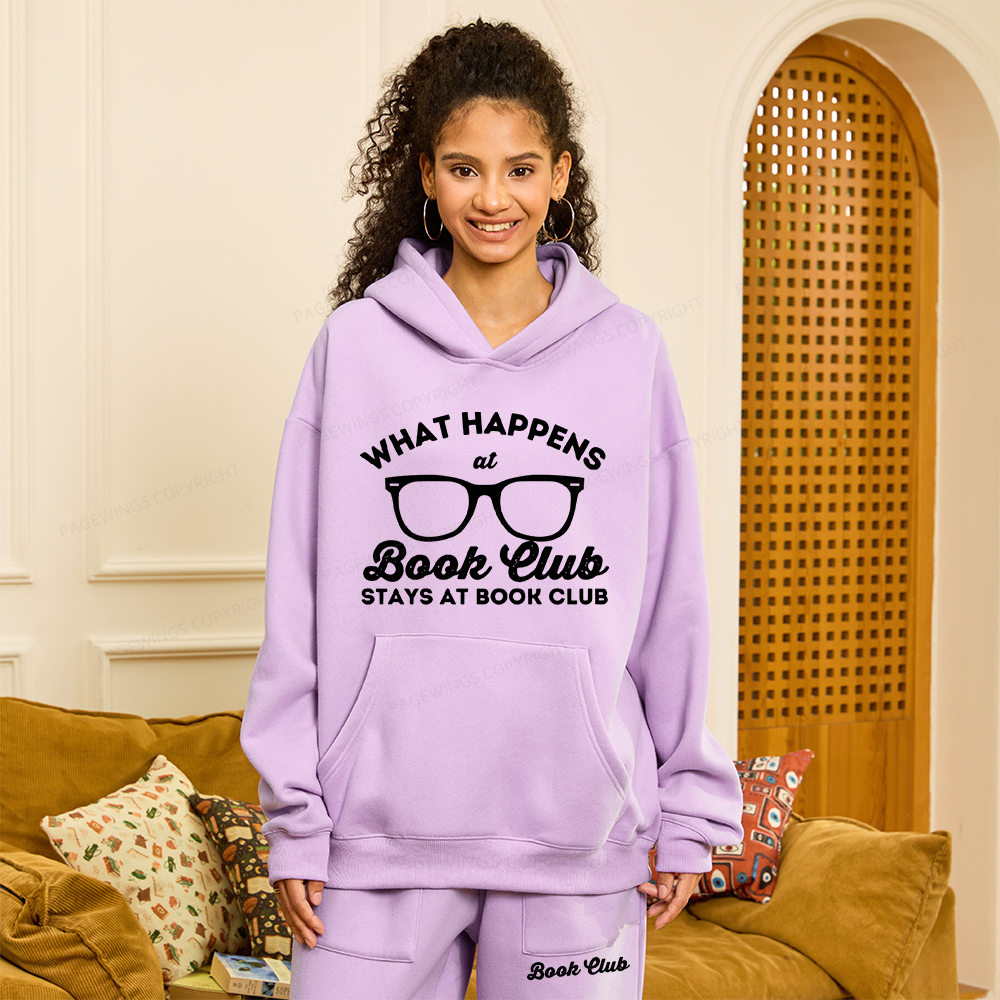 Pagewings What Happens At Book Club Unisex Fleece Hoodie Set