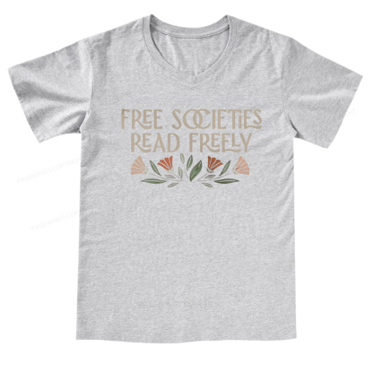 Pagewings Read Freely V-neck T-shirt