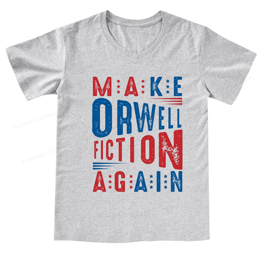 Pagewings 1984 Book V-neck T-shirt