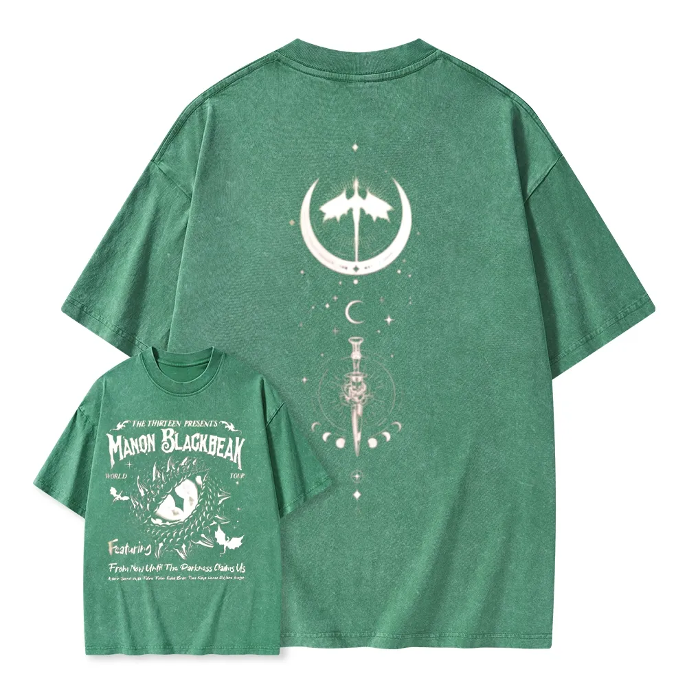 Pagewings Manon Blackbeak Throne of Glass Unisex Washed T-shirt