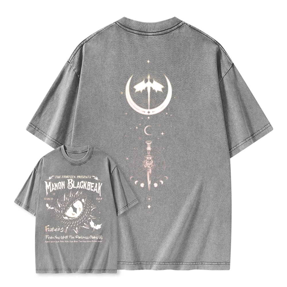 Pagewings Manon Blackbeak Throne of Glass Unisex Washed T-shirt