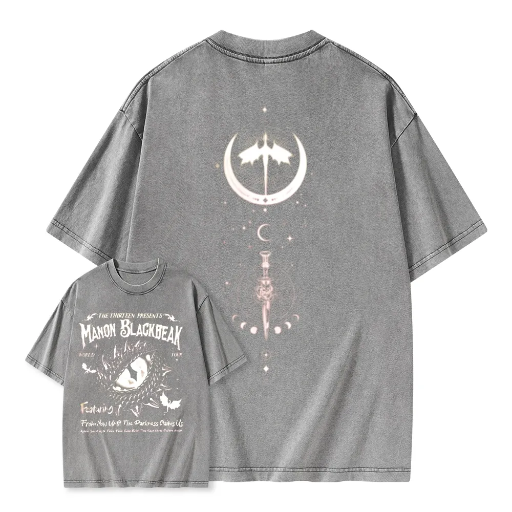 Pagewings Manon Blackbeak Throne of Glass Unisex Washed T-shirt