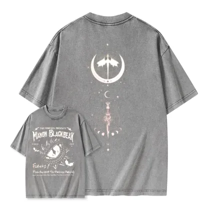 Pagewings Manon Blackbeak Throne of Glass Unisex Washed T-shirt