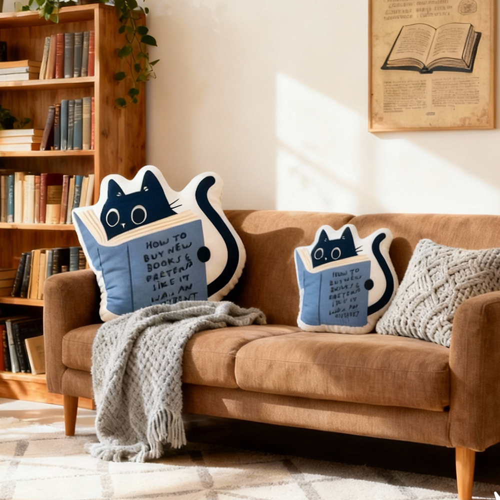 Pagewings How To Buy New Books Shaped Throw Pillow