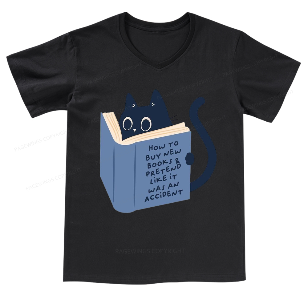 Pagewings How To Buy New Books V-neck T-shirt