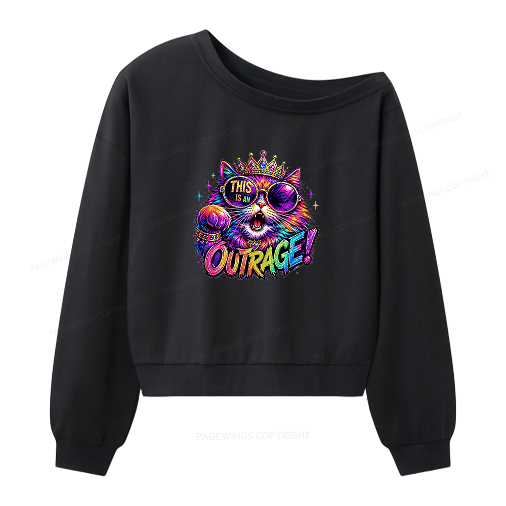 Pagewings Sci Fi Book Lover Women Off Shoulder Sweatshirt