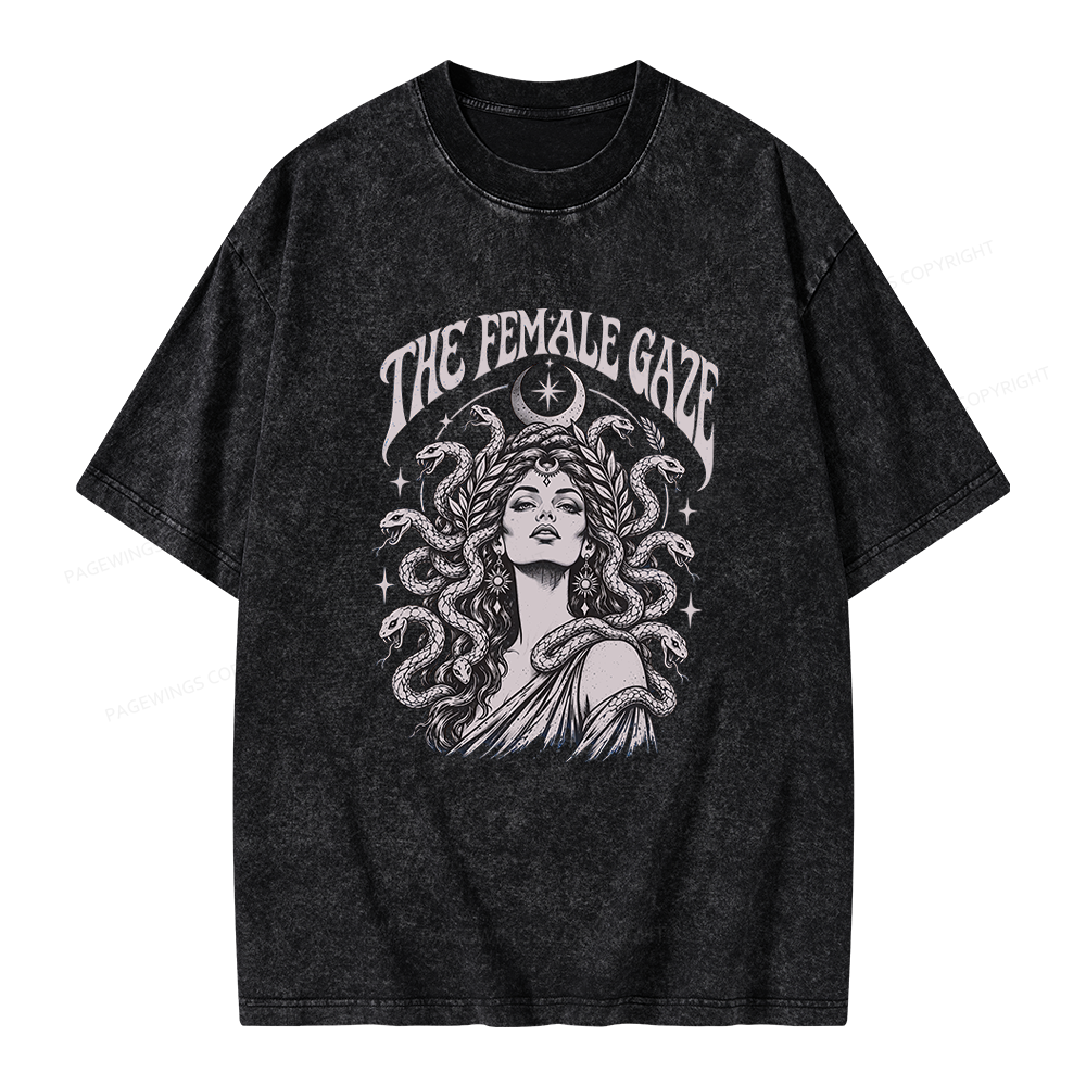 Pagewings The Female Gaze Unisex Washed T-shirt