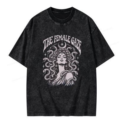 Pagewings The Female Gaze Unisex Washed T-shirt