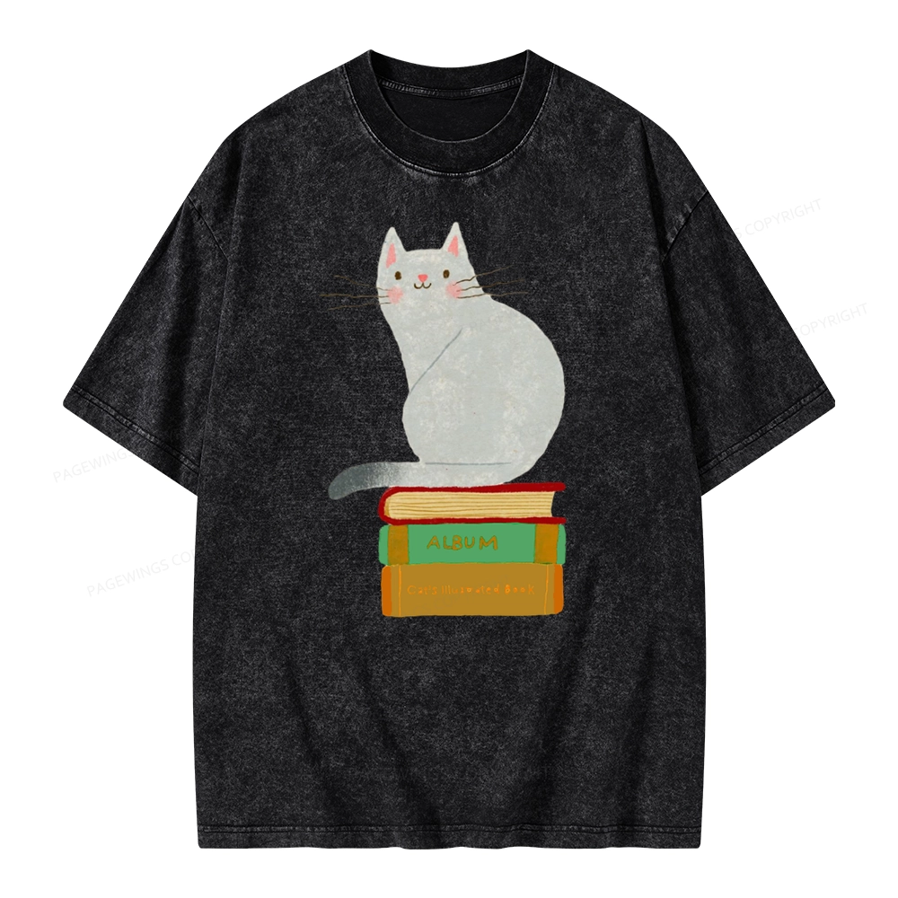 Pagewings Want To Read A Book Right Now Unisex Washed T-shirt